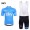 Teams Sky 2014 Fietskleding Set Fietsshirt Met Korte Mouwen+Korte Koersbroek Blauw