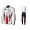 2016 SKY British Winter Wielerkleding Set Wielershirt Lange Mouwen+Lange Fietsbroeken Bib Vliezen Rood Wit