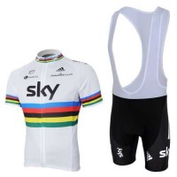 2013 Teams Sky UCI Fietskleding Set Fietsshirt Met Korte Mouwen+Korte Koersbroek Wit Zwart 2013 Teams Sky UCI Fietskleding Set Fietsshirt Met Korte Mouwen+Korte Koersbroek Wit Zwart