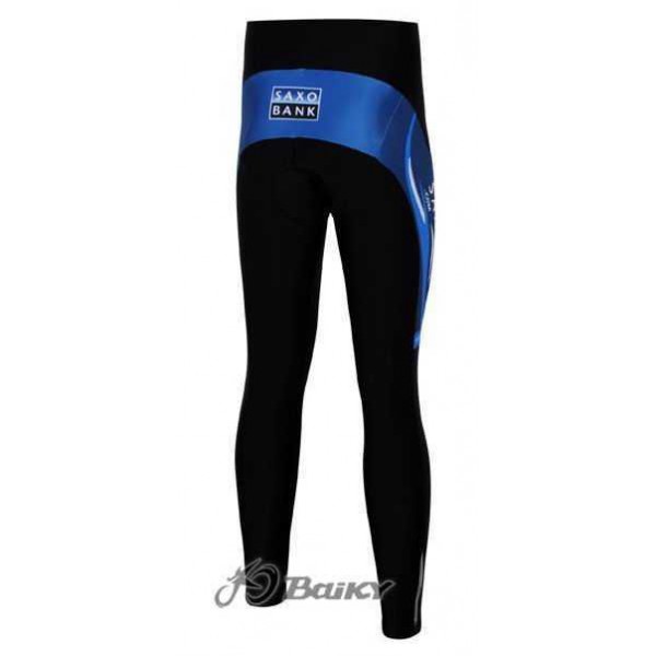 Saxo Bank Sungard Pro Team Lange Fietsbroeken Blauw Zwart