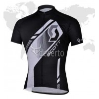 Scott Racing Outlet Wielershirt Met Korte Mouwen Zwart 2013