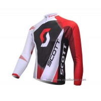 SCOTT RC Pro Wielershirt Lange Mouwen Rood Wit Zwart SCOTT RC Pro Wielershirt Lange Mouwen Rood Wit Zwart