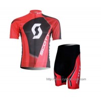 Scott RC Pro Wielerkleding Set Set Wielershirts Korte Mouw+Fietsbroek Rood Zwart I Scott RC Pro Wielerkleding Set Set Wielershirts Korte Mouw+Fietsbroek Rood Zwart I