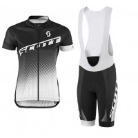 2016-2017 Scott Fietskleding Set Fietsshirt Met Korte Mouwen+Korte Koersbroek Zwart Wit Dames 2016-2017 Scott Fietskleding Set Fietsshirt Met Korte Mouwen+Korte Koersbroek Zwart Wit Dames