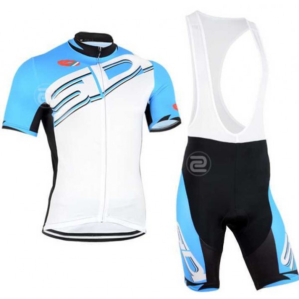 2015 SIDI Fietskleding Set Fietsshirt Met Korte Mouwen+Korte Koersbroek Zwart