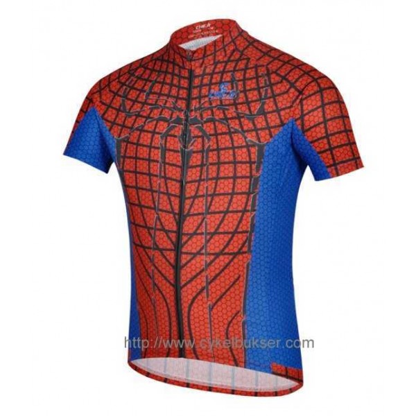 Spider-Man Wielershirt Met Korte Mouwen Rood Blauw