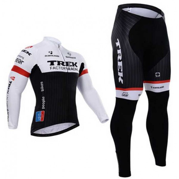 2015 Trek Wielerkleding Set Wielershirt Lange Mouw+Lange Fietsbroeken