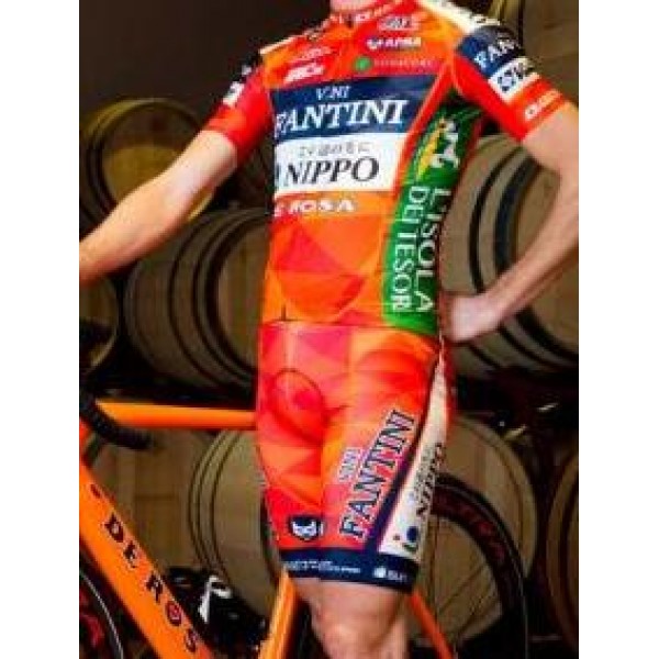 2017 Vini Fantini Nippo Fietskleding Set Fietsshirt Met Korte Mouwen+Korte Koersbroek