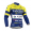 2014 FANTINI Fietskleding Wielershirt Lange Mouw Blauw Geel Wit