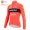 Fietskleding Profteams Winter Fleece Trek Segafredo 2022 Pro Fietsshirt Lange Mouw rood dWyBF