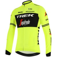 Trek Segafredo 2019 Training Fluo Geel Wielershirt Lange Mouw Trek Segafredo 2019 Training Fluo Geel Wielershirt Lange Mouw